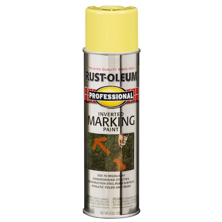 Professional High Visibility Yellow Inverted Marking Paint 15 Oz